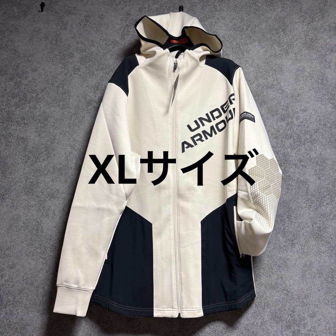 新品　アンダーアーマー ロゴ入りジップパーカーブルゾン「XLサイズ」