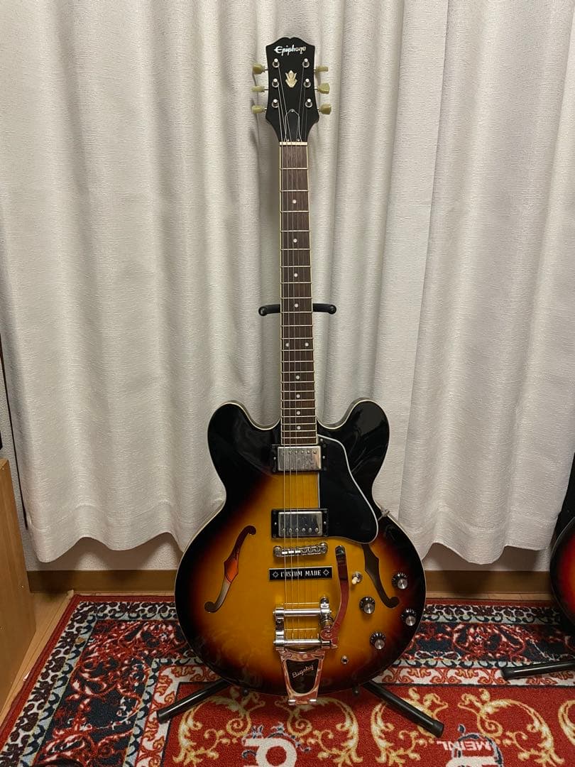 Epiphone ES-335 ビグスビー後付け