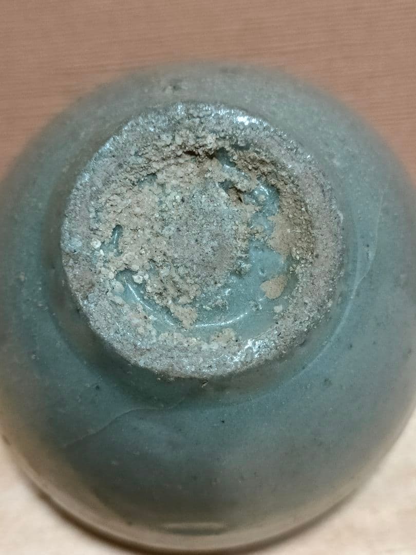 高麗湯呑　青磁　時代物　朝鮮半島美術　骨董アンティークNo.320
