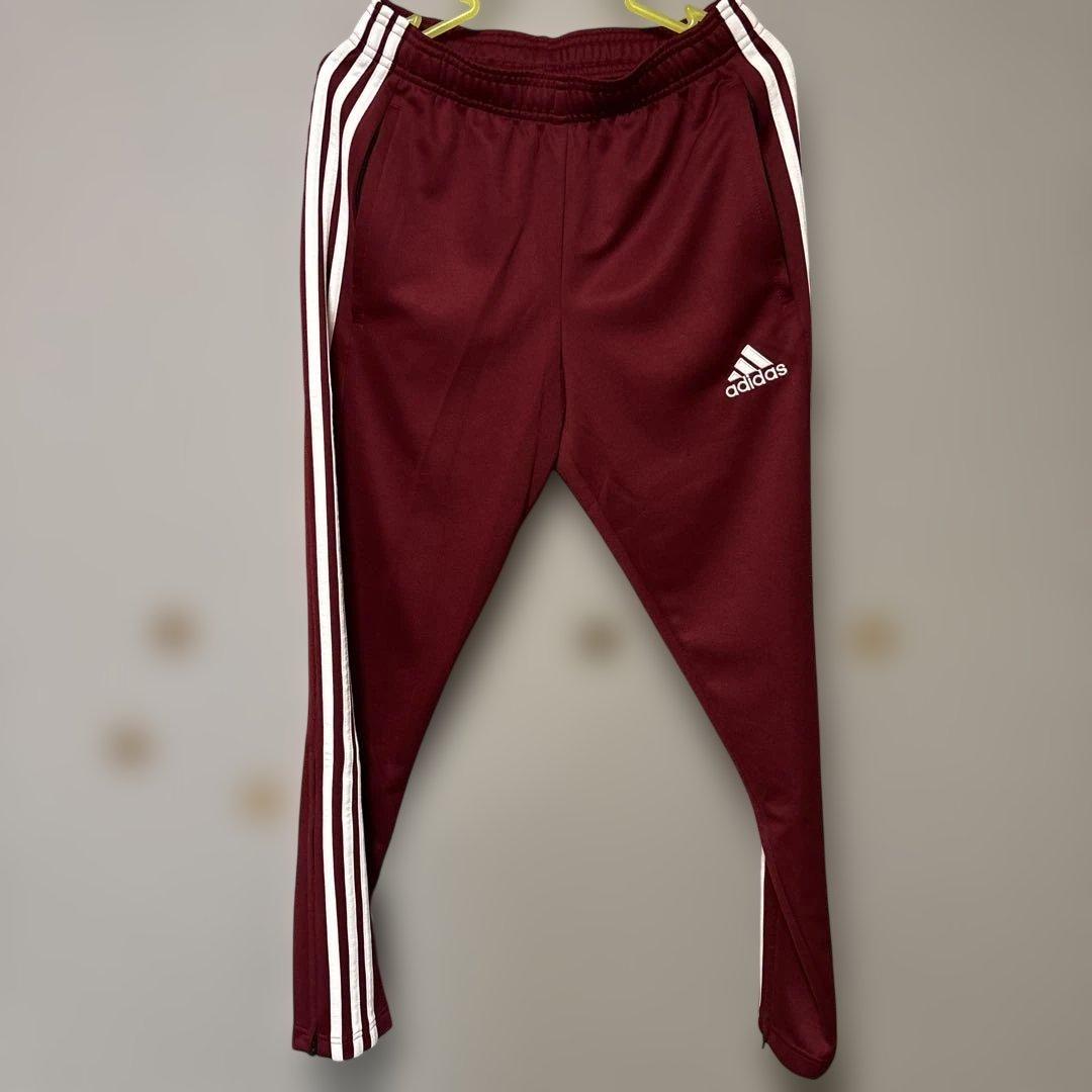 adidas AEROREADY バーガンディ ジャージパンツ