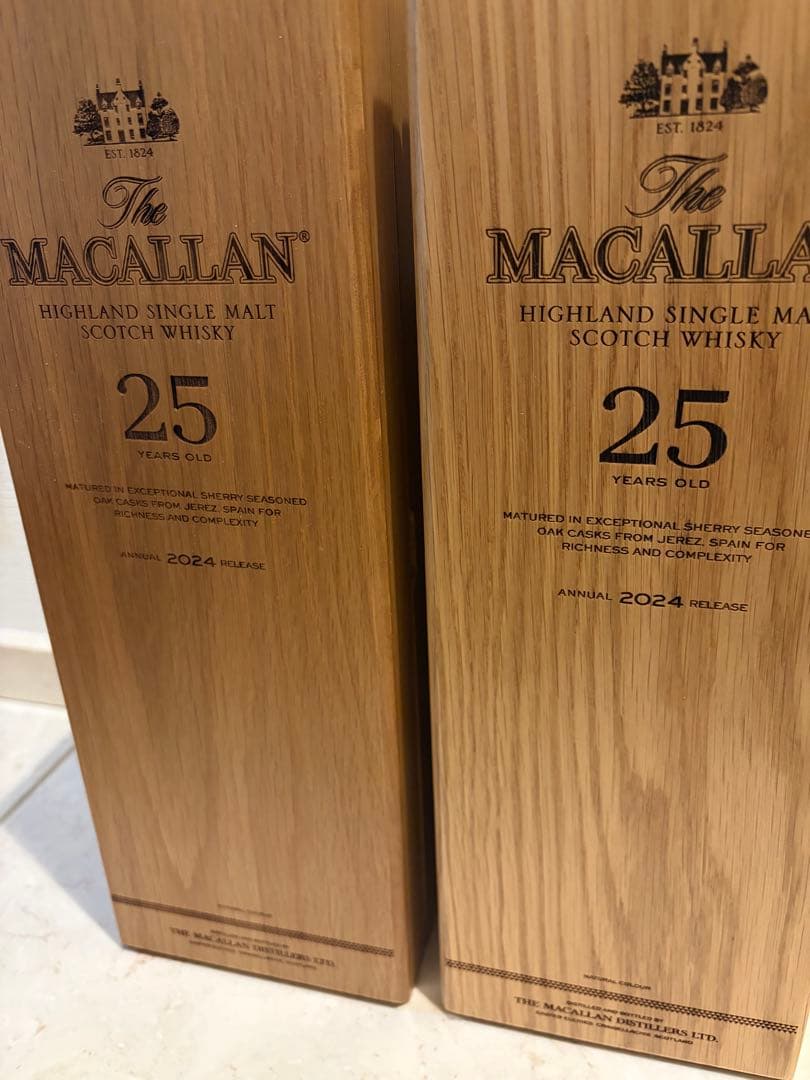 マッカラン25年　2024 空箱