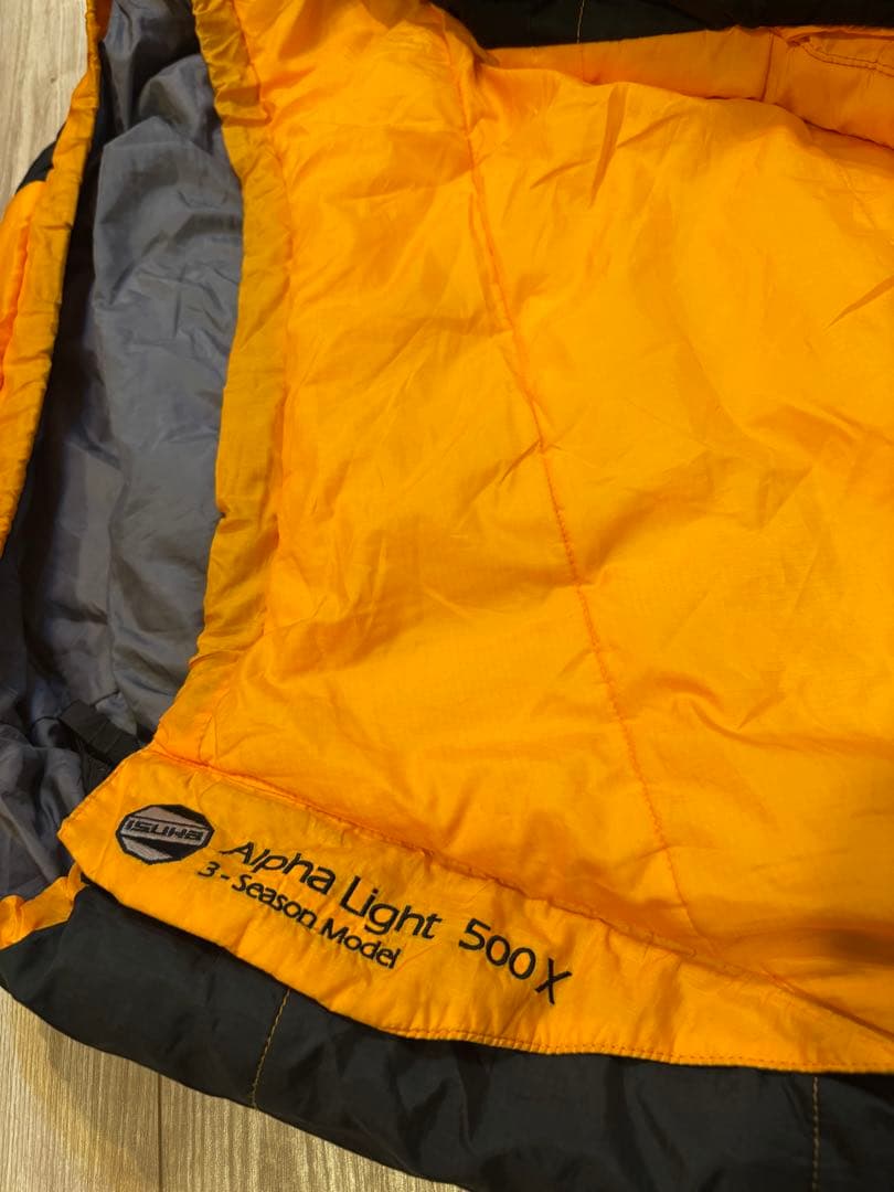 ISUKA イスカ アルファライト 500X 3season シュラフ 寝袋