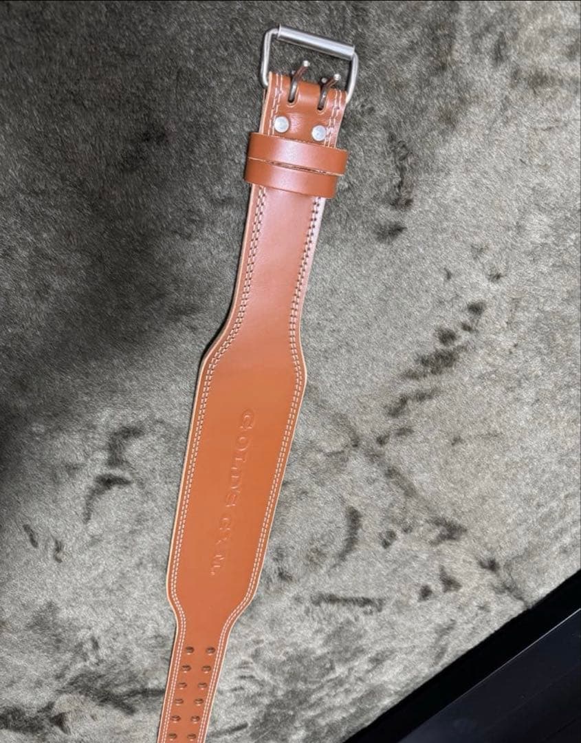 試着のみ　ゴールドジム　プロレザーベルト