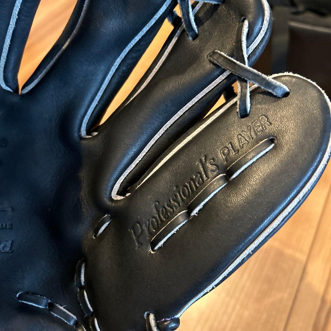 HG 黒 軟式野球グローブ　心極　内野用