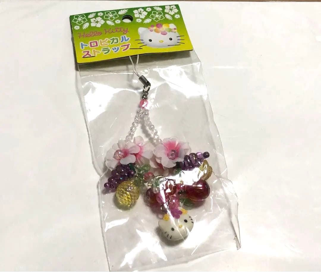 激レア　ハローキティ　トロピカル　ストラップ　カオハナ