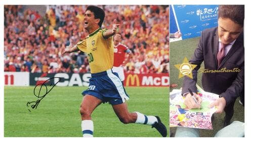 直筆サイン入り写真 ベベト ブラジルのサッカー選手 /フレームなし/SA鑑定済