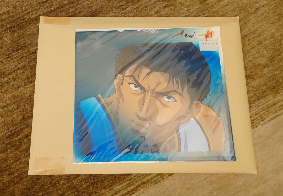 【 セル画 】 スラムダンク 牧紳一 海南 背景画　動画 付き