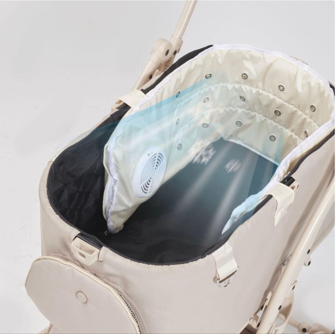 PETTENA ファンシート2025年モデル　保冷剤ポケットつき　ベージュ