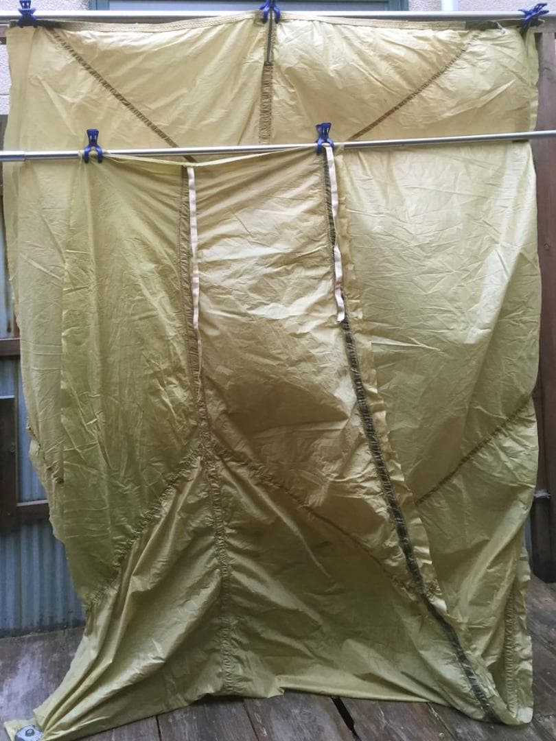 襤褸 ヴィンテージ生地 自衛隊放出品 パラシュート 薄いマスタード/イエロー