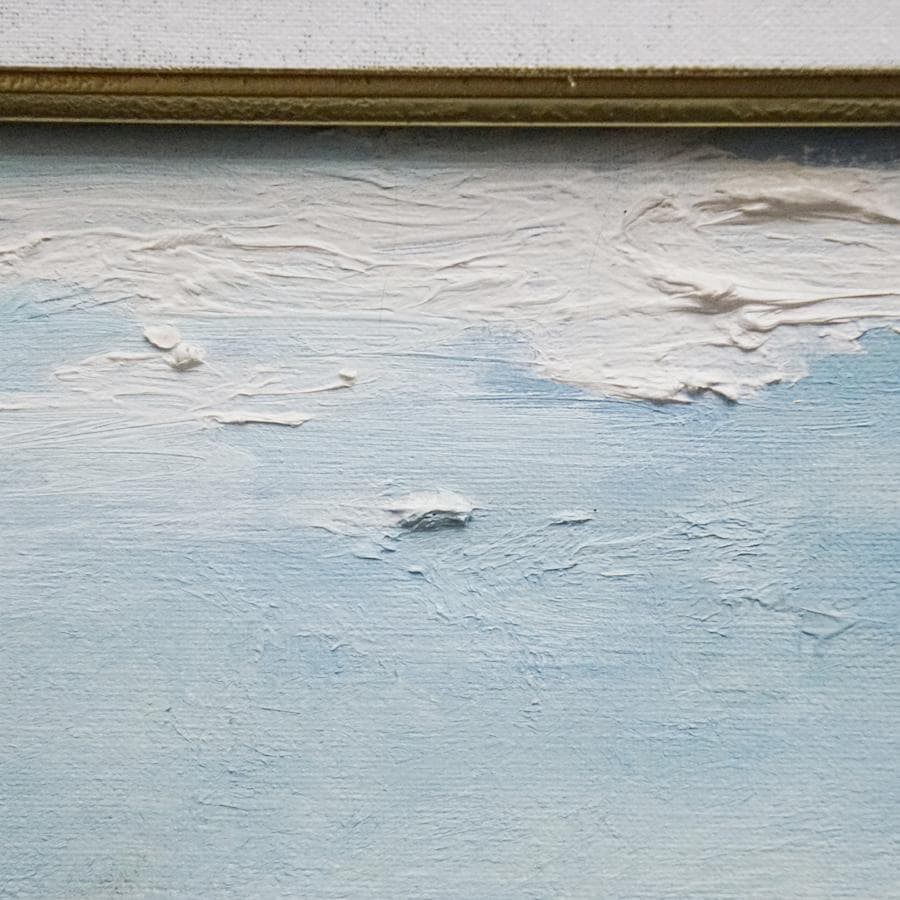 岩井新吉 8号 風景画 油彩 油絵 絵画 肉筆 額装 美術品