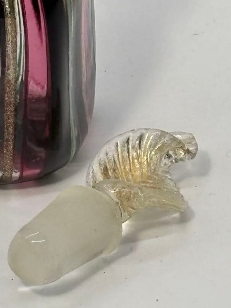 【高級~香水瓶】欧州金彩ガラス作品・パフュームボトル・アンティーク1900年代物