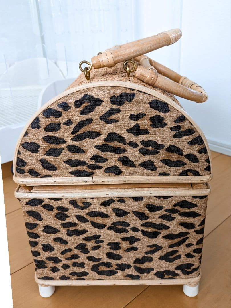 うさぎ　小動物用　キャリーケース　ラタン