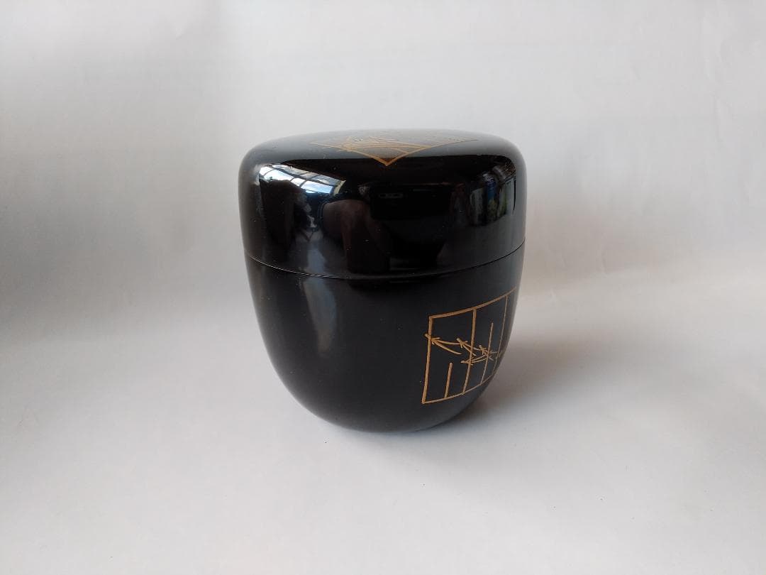 中村宗悦 作 源氏香図 中棗 共箱 共布 漆器 漆芸 抹茶 茶道具 新品 未使用