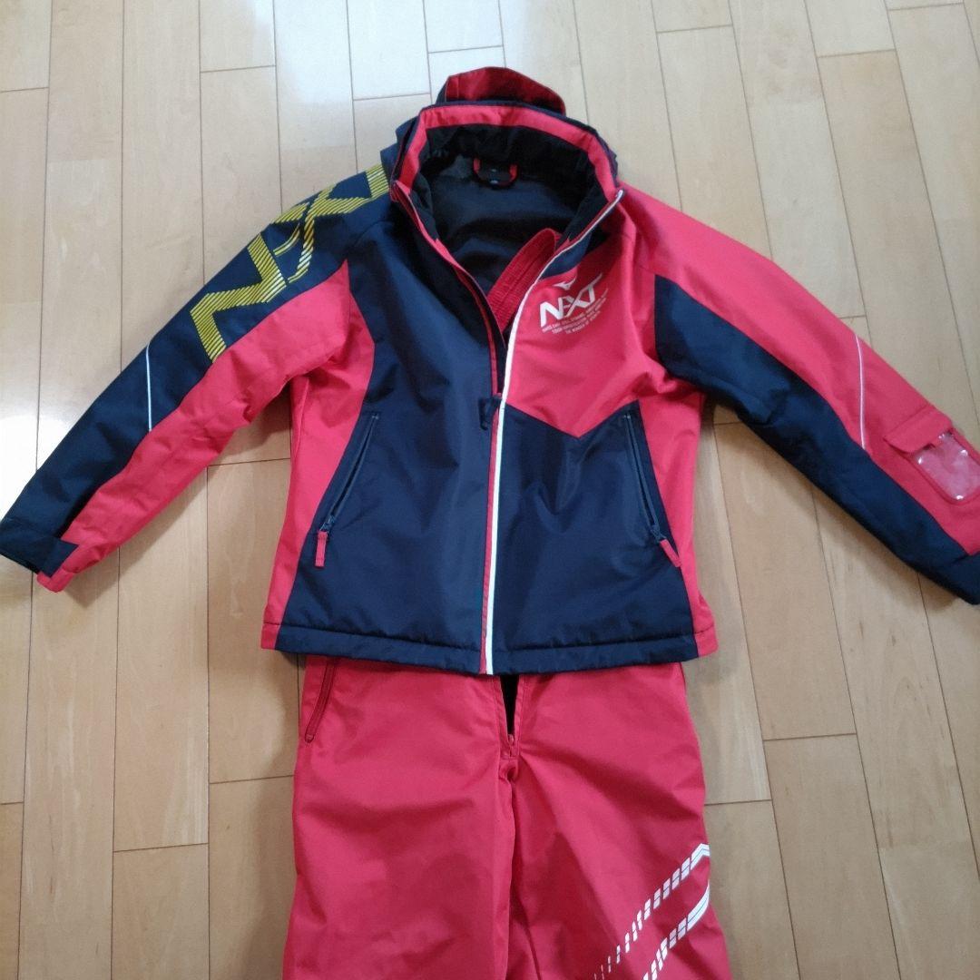 Mizuno スキーウェア 上下セット 160サイズ 赤黒