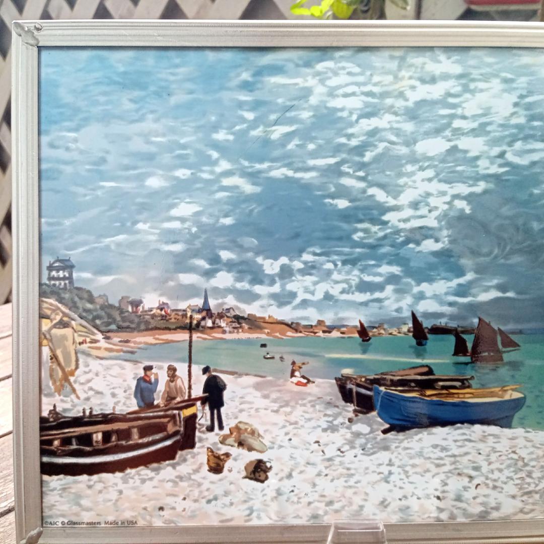 モネ ステンドグラス サン＝タドレスの海岸 1867 グラスマスターズ社