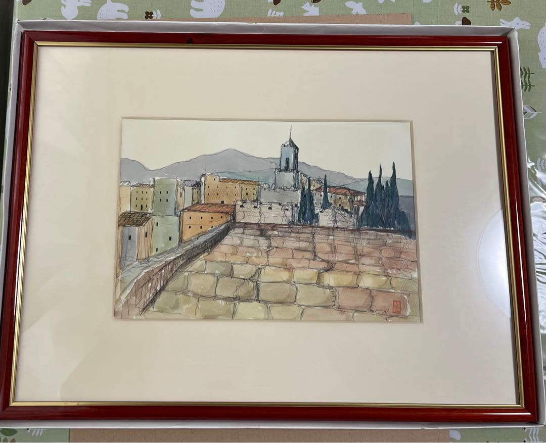 イタリヤ　城壁の残る村