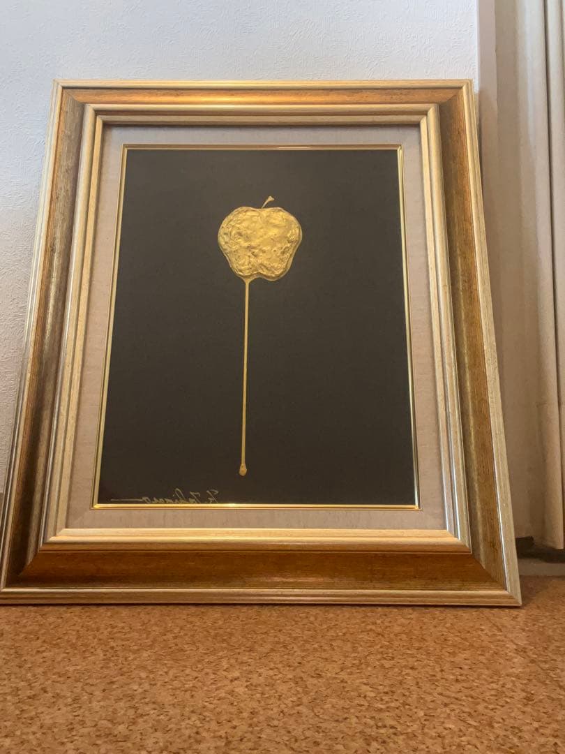 絵画　油絵　golden Apple