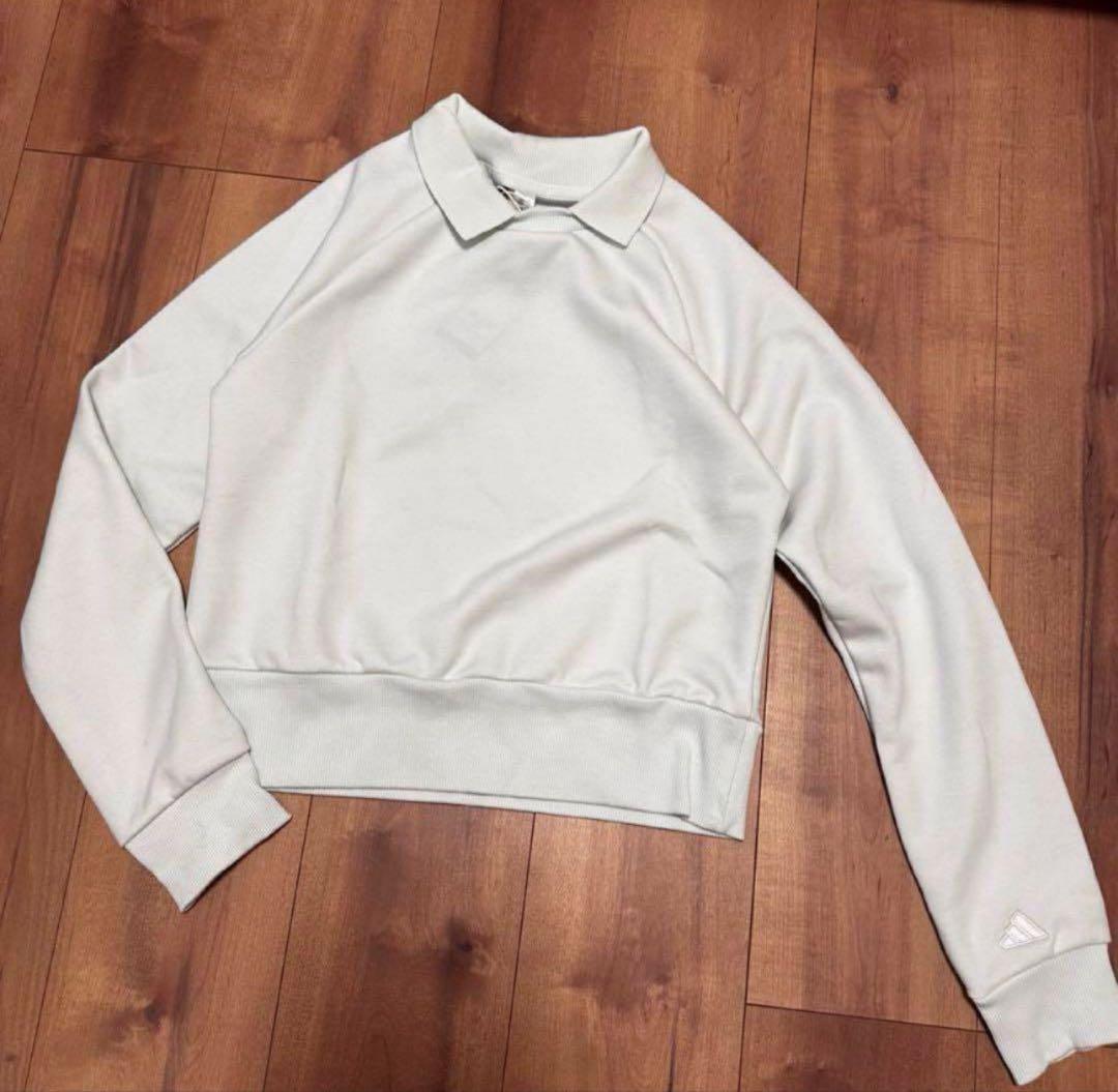 ショート丈　長袖　ポロスウェット　トレーナー　　スカート　セットアップ　新品