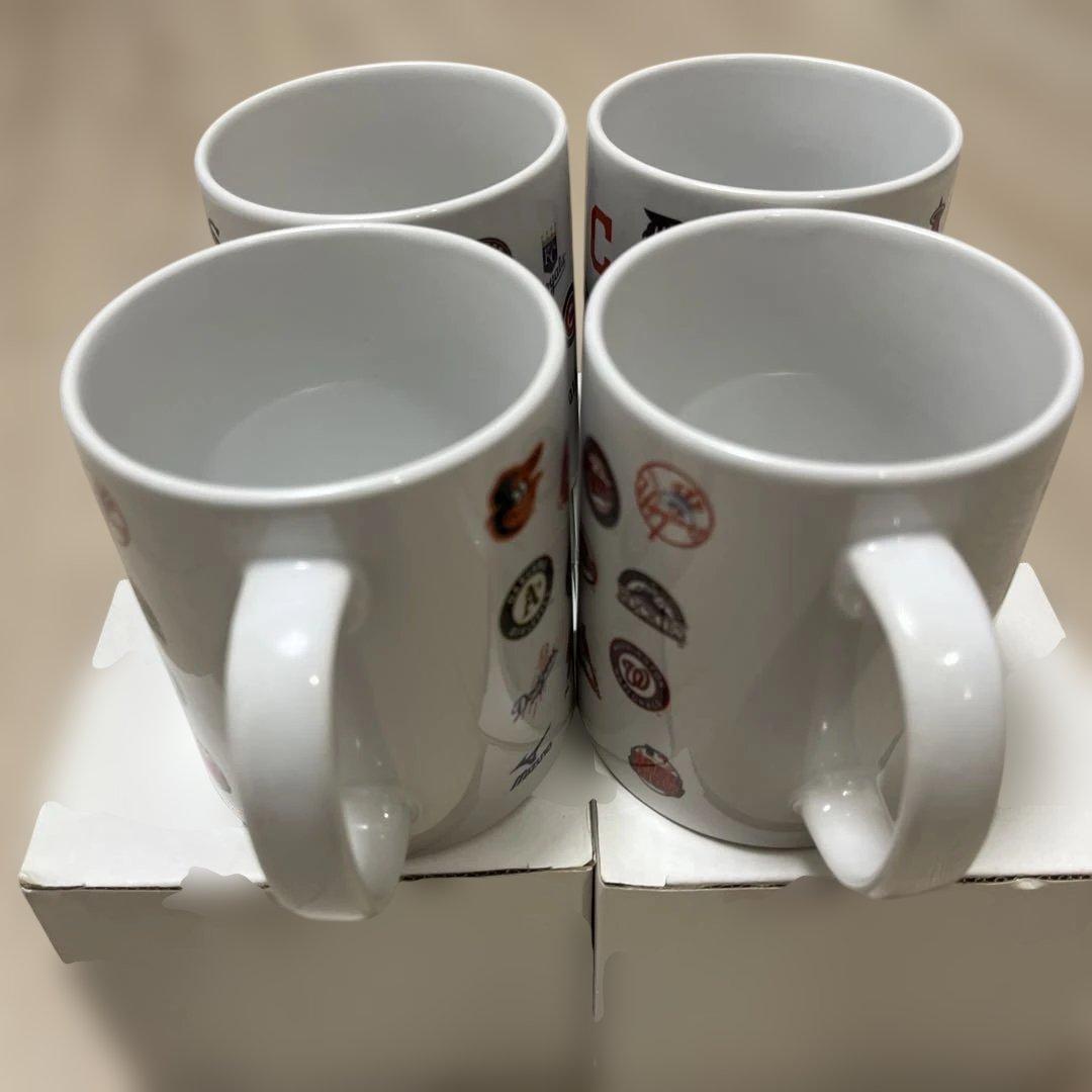 非売品 4個セット MIZUNO メジャーリーグ マグカップ