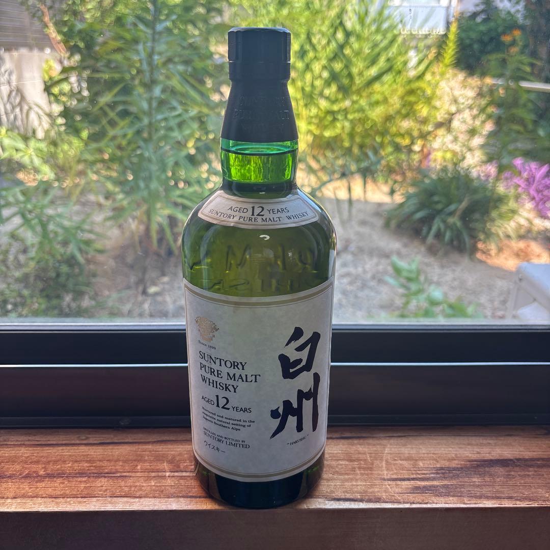 suntory 白州 12年 ピュアモルトウイスキー 未開封