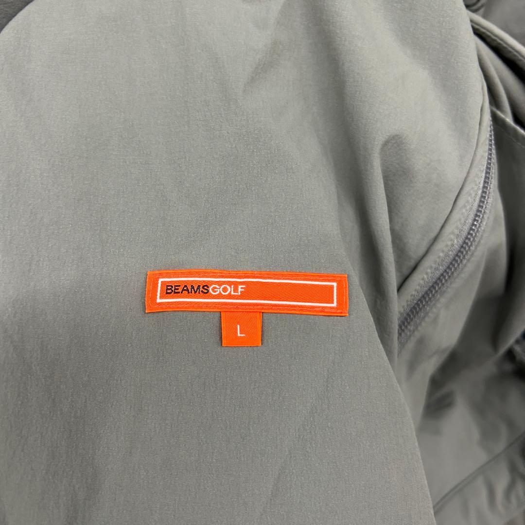 BEAMS GOLF リブ ロゴ ナイロン ジップ ブルゾン ビームスゴルフ