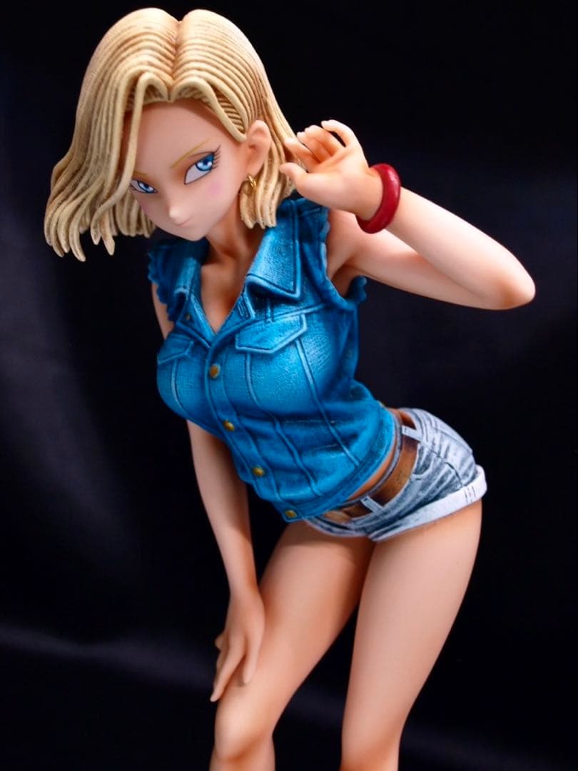 ドラゴンボール 人造人間18号 フィギュア リペイント グリッター&グラマラスA