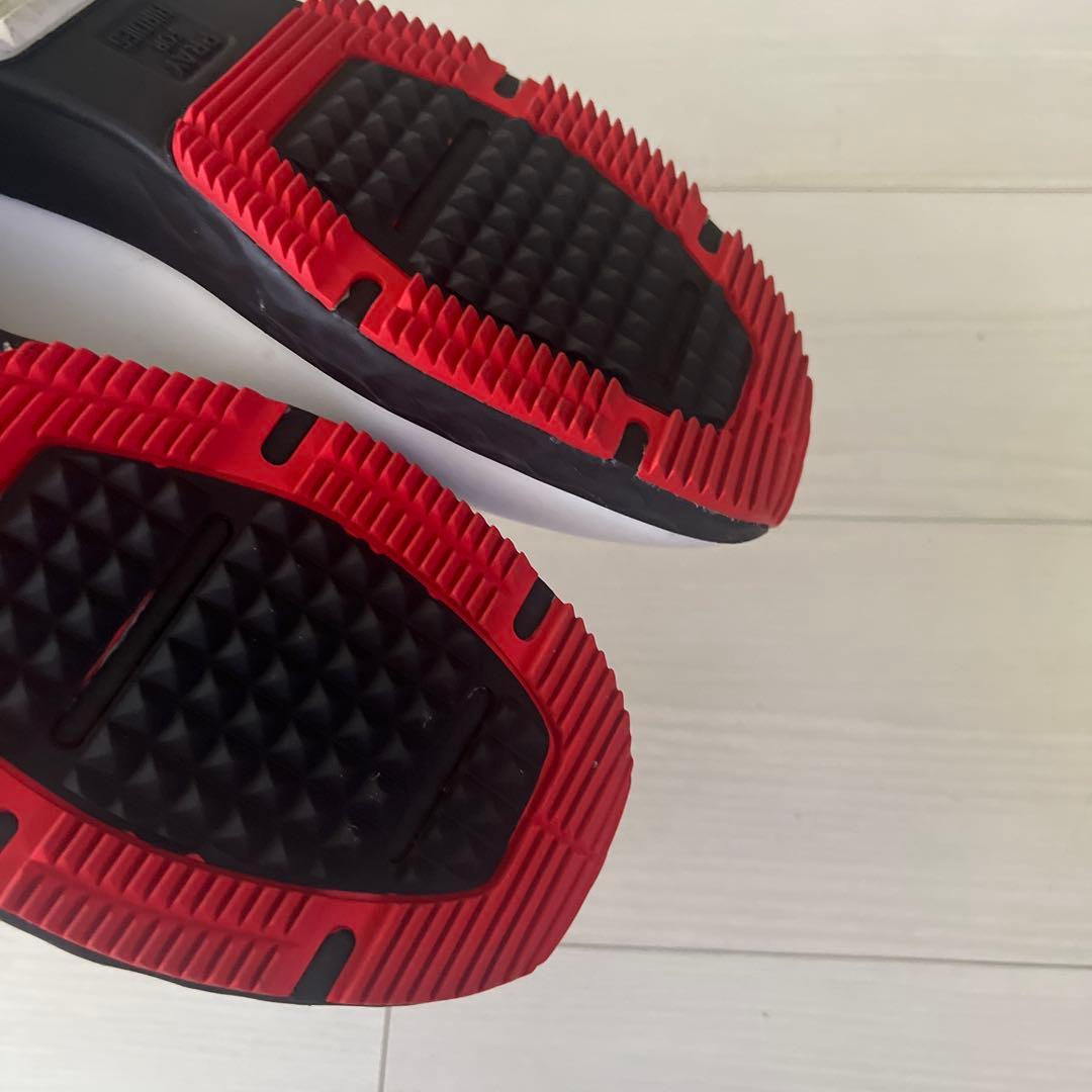 G-DRIVE ダイヤル式ゴルフシューズ ホワイト/レッド