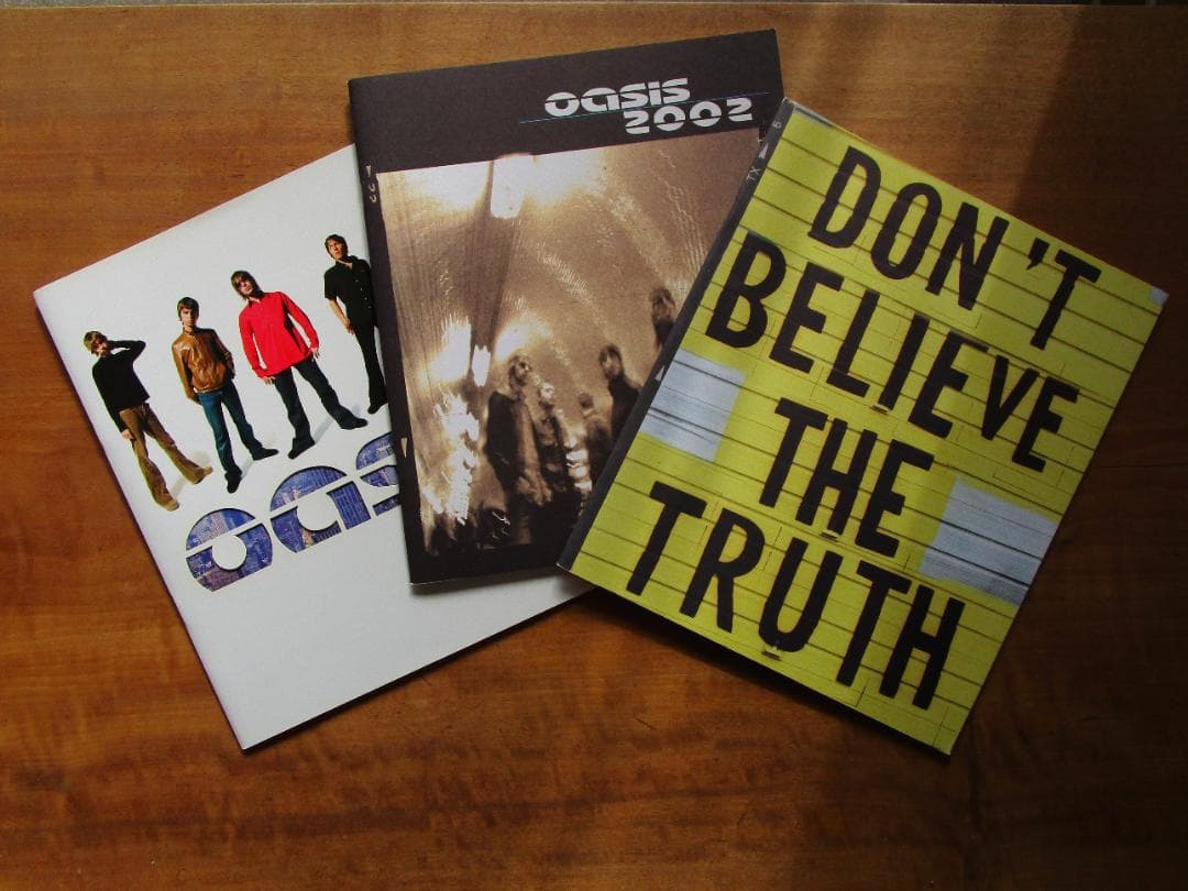 Oasis　オアシス　来日　ツアーパンフレット　３冊　セット