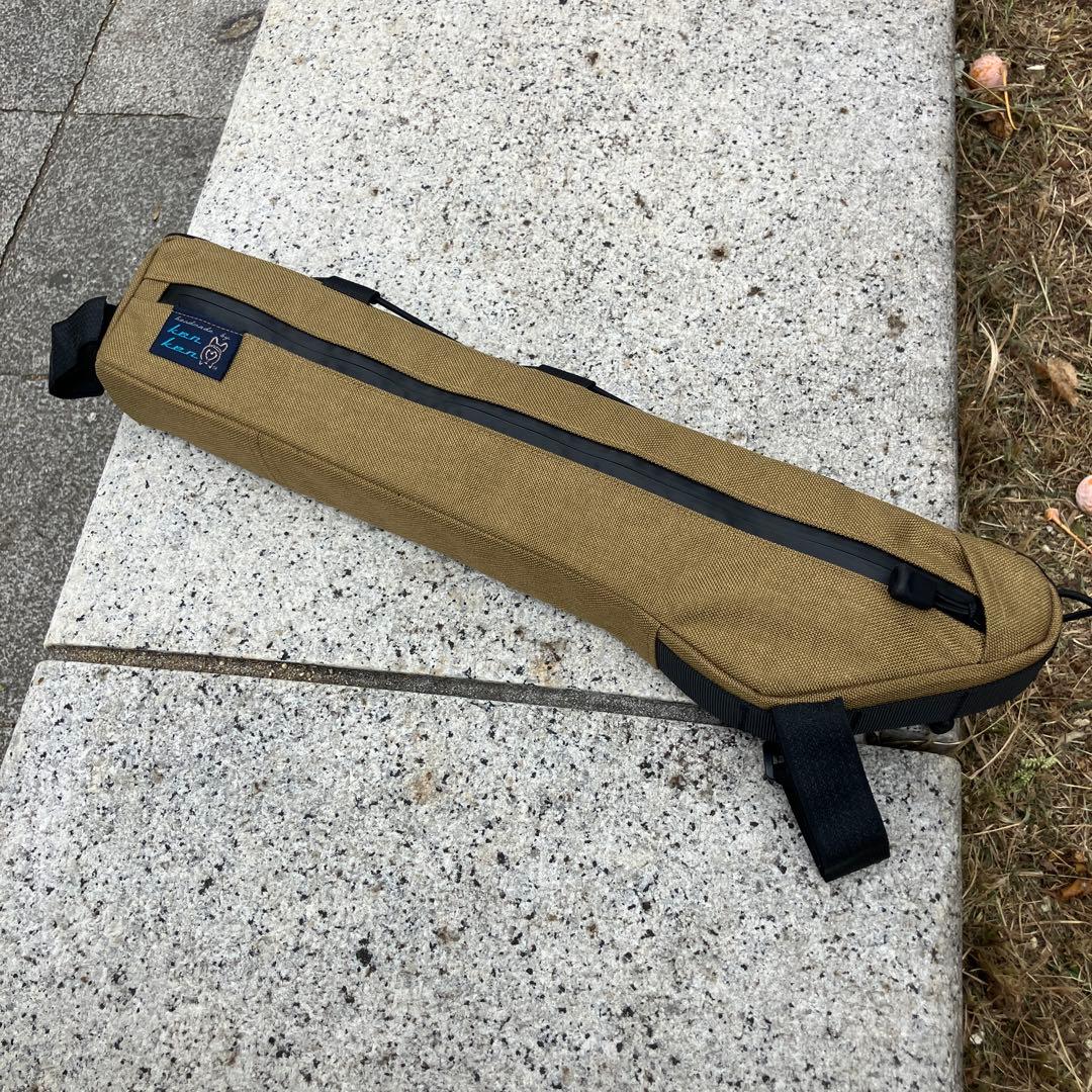 ハンドメイドフレームバッグ　コーデュラ1000 コヨーテ　43.5cm