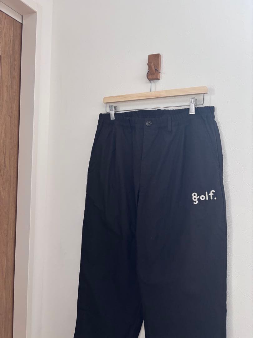 8g shoot ワンタックストレッチパンツ　クロ　XL