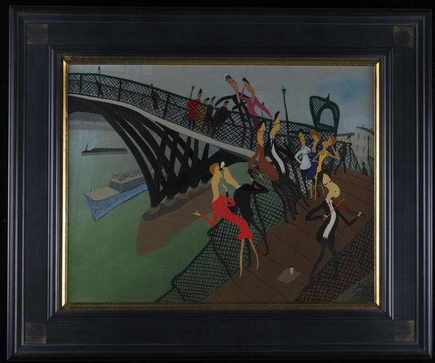 真作 丸山勝三 肉筆 油彩 F6号 額装品 高島屋