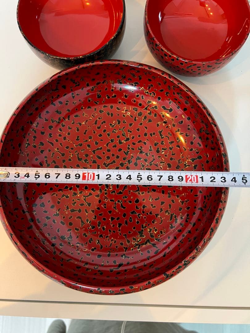 津軽塗り 漆器 夫婦椀と大皿菓子皿セット