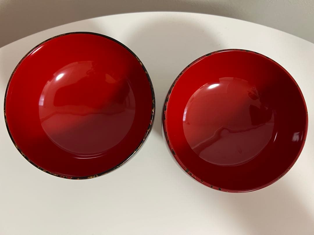 津軽塗り 漆器 夫婦椀と大皿菓子皿セット