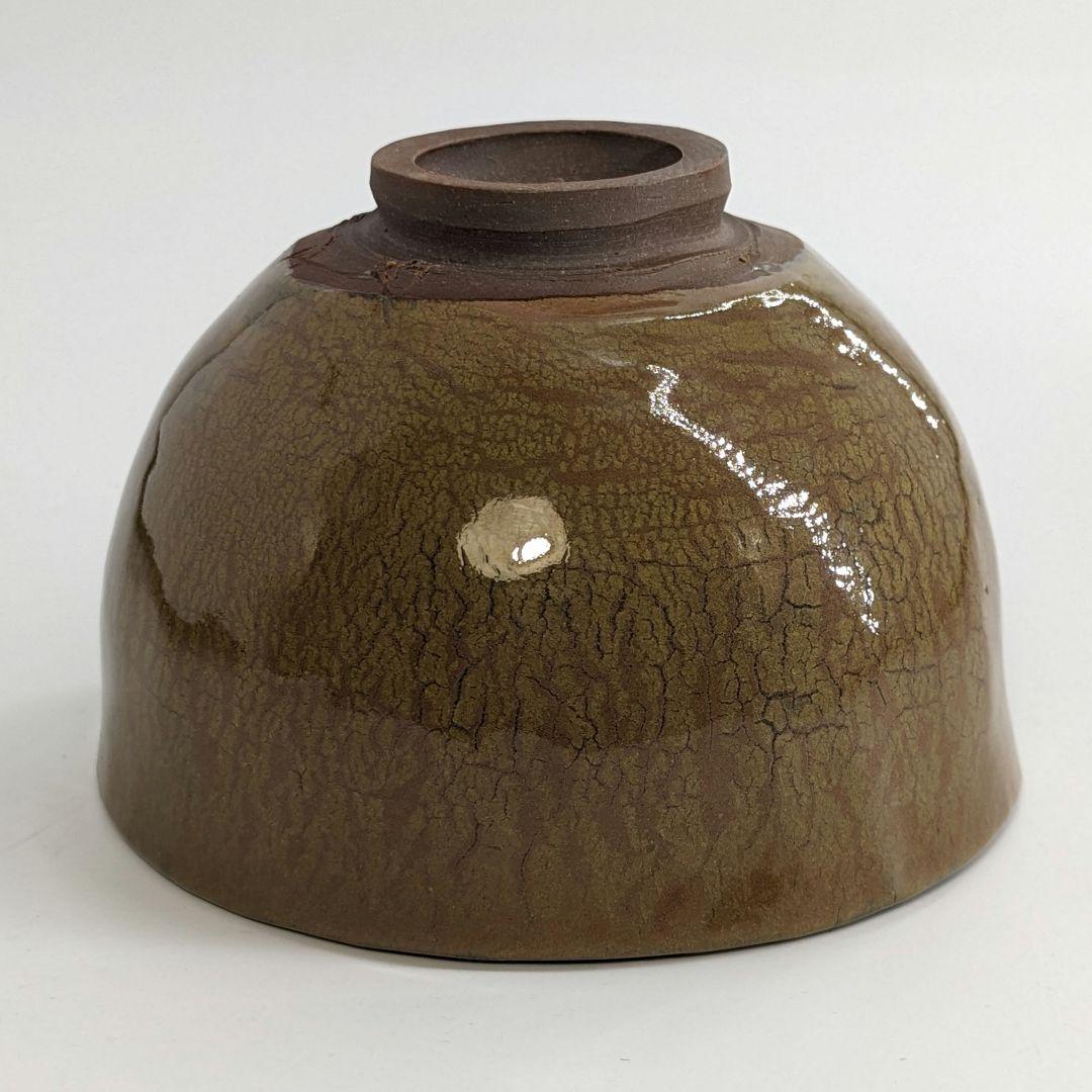 岡山県重要無形文化財 黒井千左 虫明焼 茶盌 共箱 茶道具 抹茶碗 抹茶茶碗