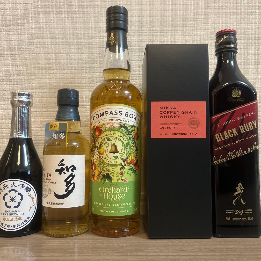た*み様 ウイスキー4本　日本酒1本　合計5本のセット 知多　コンパスボックス