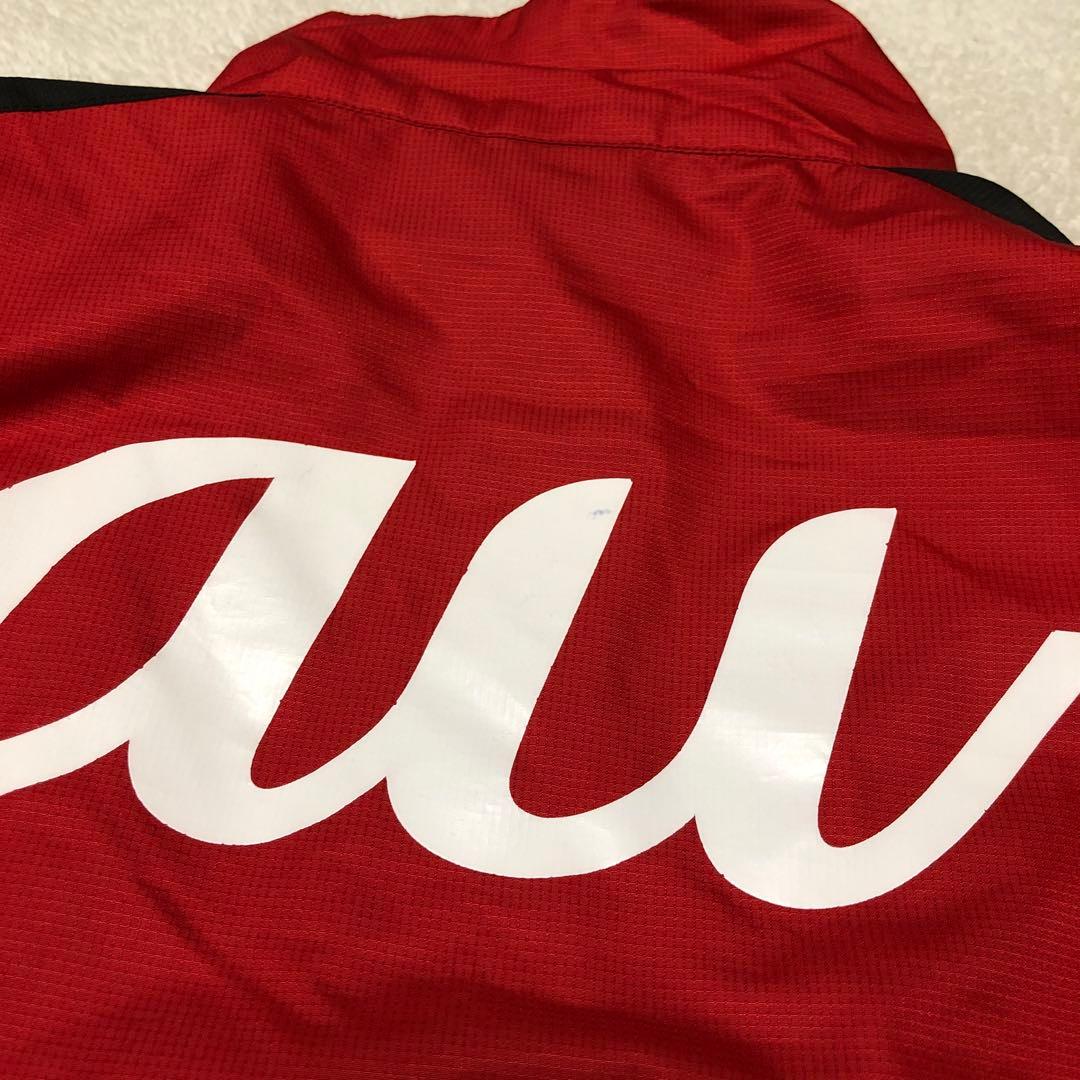 美品　京都サンガ CW-X ピステ・ウィンドブレーカー L 赤/黒