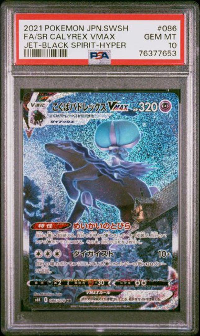 【PSA10】こくばバドレックスVMAX HR S6K 漆黒のガイスト