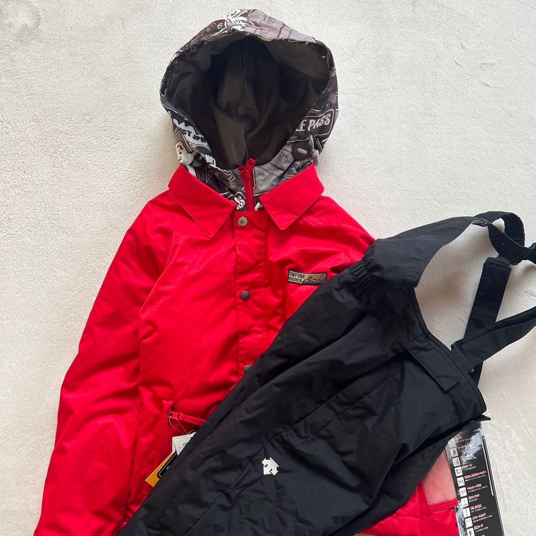 ONYONE オンヨネ 150 スキーウェア上下 セットアップ デサント 赤 黒