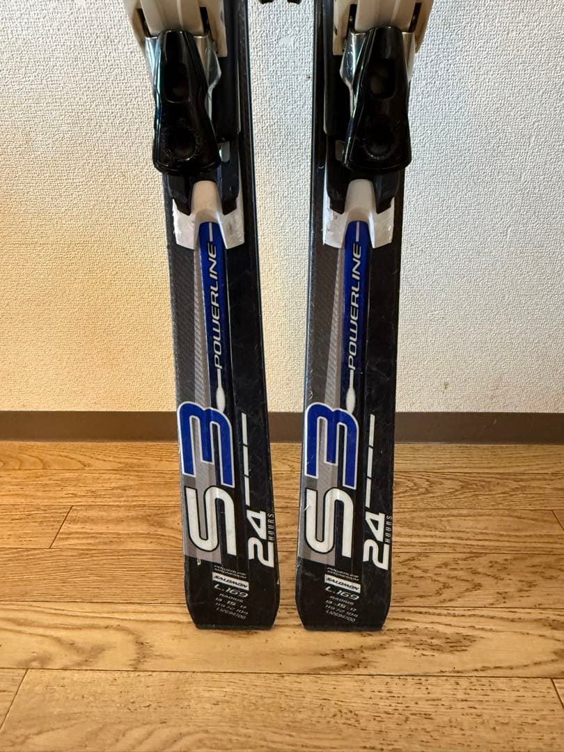 Salomon 24hours S3 スキー 板 L-169 ビンディング付き