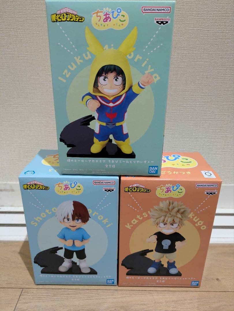 ちあぴこ みどりやいずく ばくごうかつき とどろきしょうと 3体