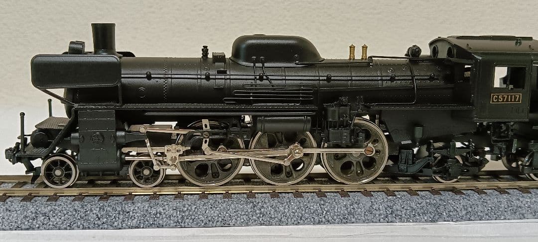 HOゲージ 天賞堂アダチＣ57門デフ蒸気機関車 、メンテナンス済
