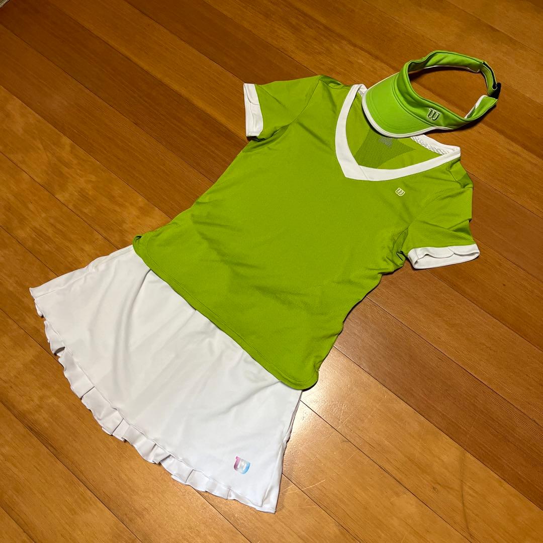 ウィルソン テニスウェア上下　バイザー　3点セット