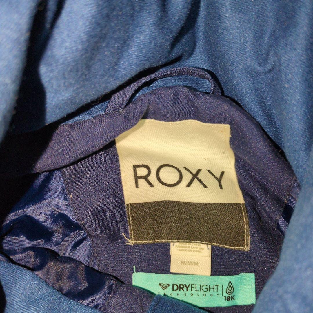 ROXY　スノボウェア　上下セット　Ｍ　総柄　ネイビー　キャメルブラウン