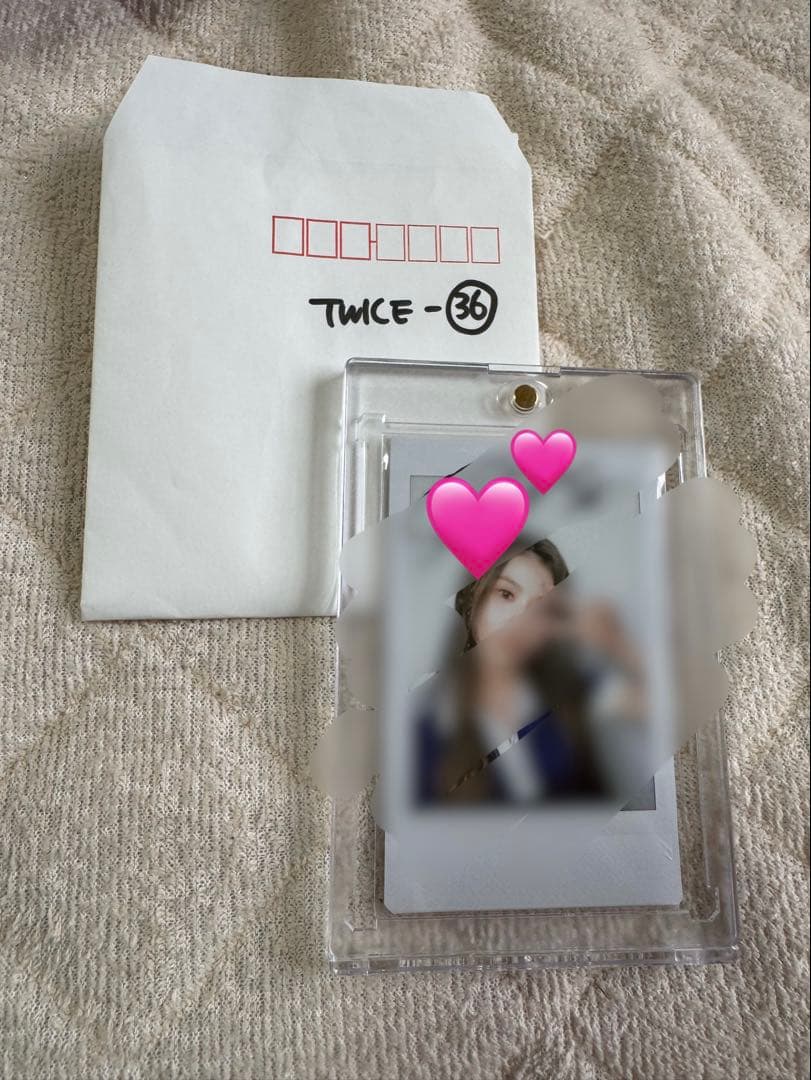 TWICE サナ　直筆サイン入り　チェキ　hare hare