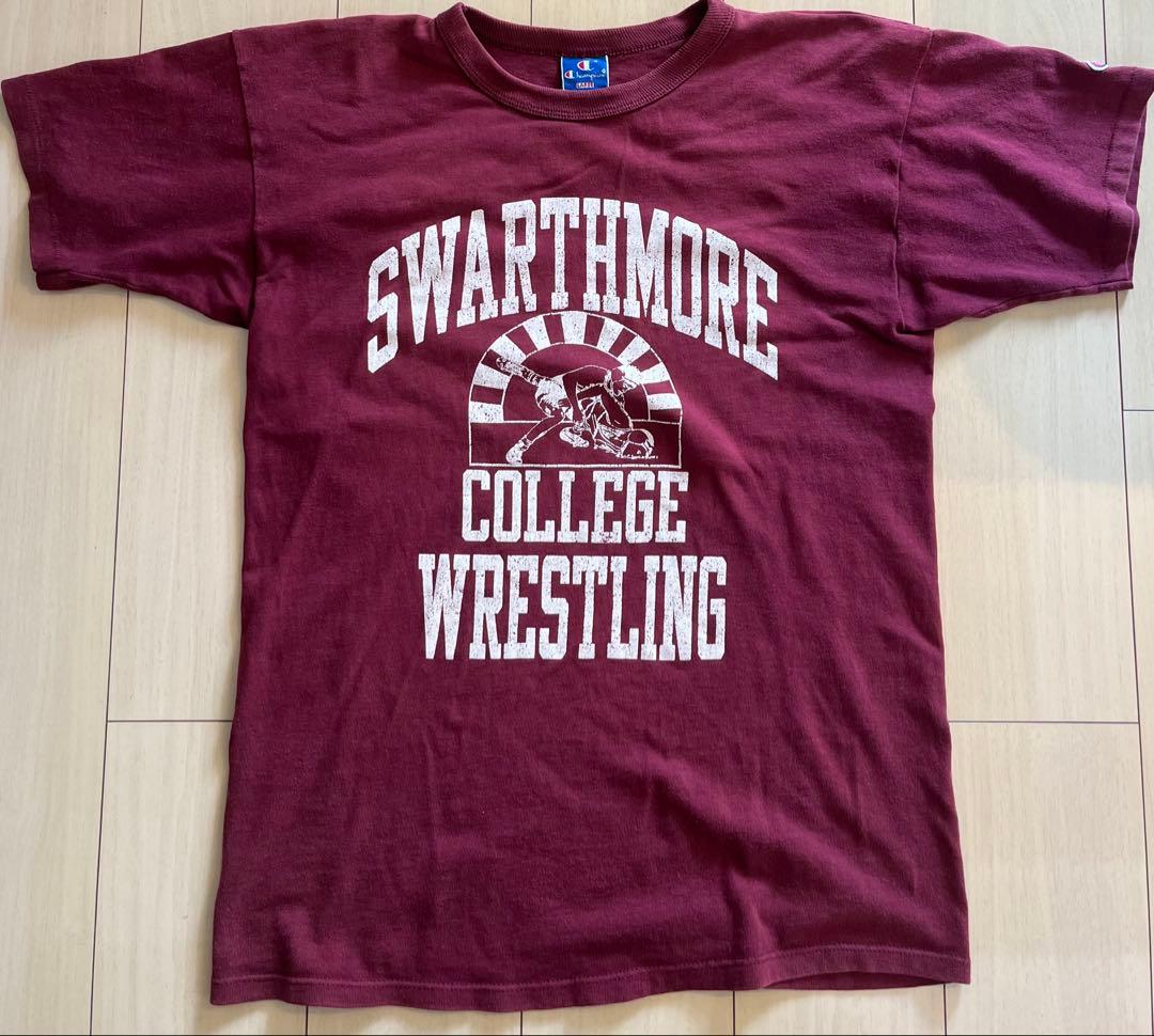 【希少】80s 4段 両面 Champion ヴィンテージ カレッジ　Tシャツ