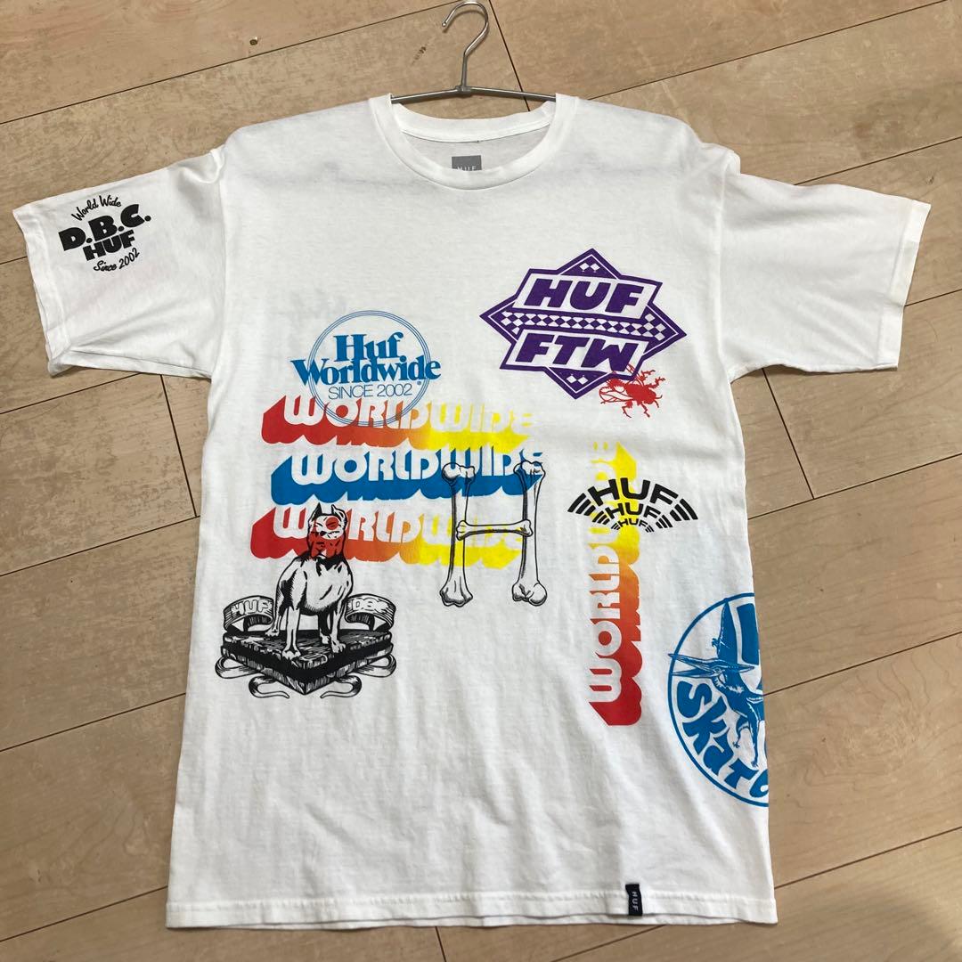 激レア HUF Mサイズ　マルチカラー　スケートボード　スケボー