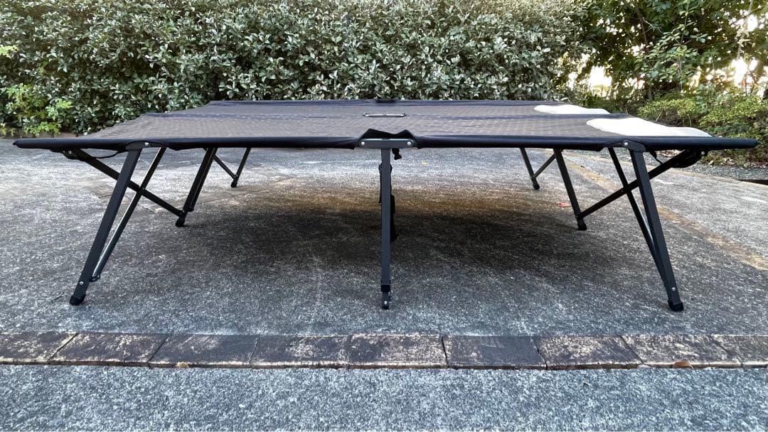 二人用 コット ダブル 折りたたみ式 キャンプ アウトドア ベッド ふたり用