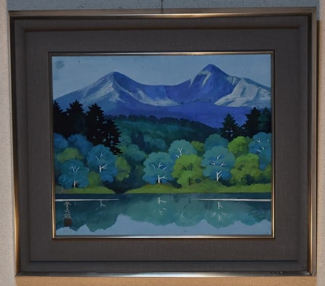 日本画・美術品・画題・磐梯