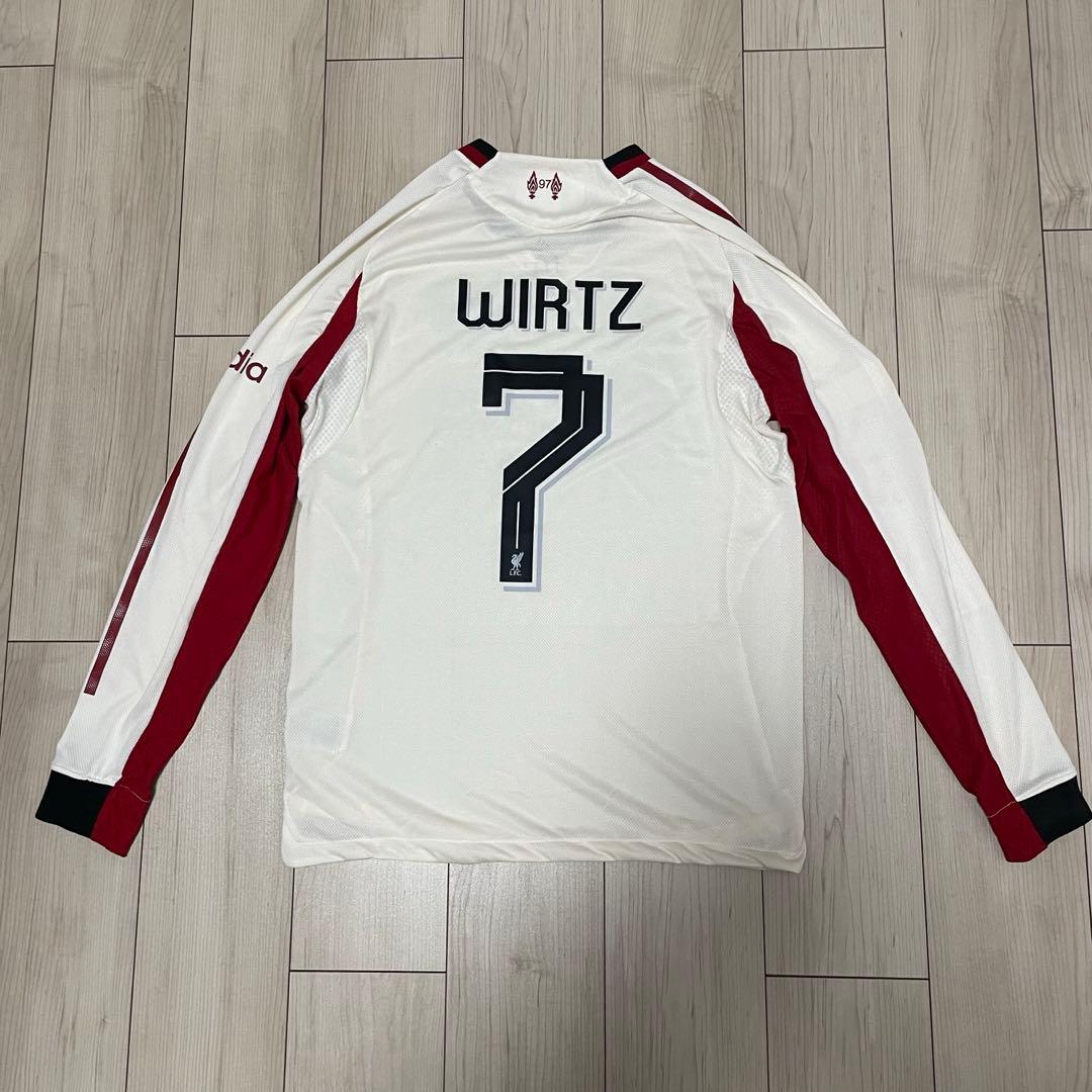 リヴァプール 25/26 アウェイ 長袖 ヴィルツ インポートM LFCフォント