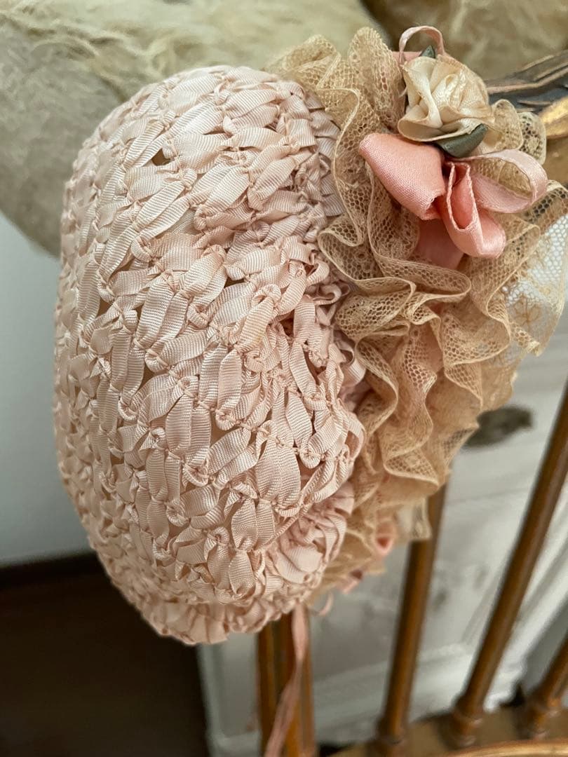 ˚✧₊⁎断捨離SALE品⁎⁺˳✧༚ ♡アンティークビスクドールドレス ボネ♡